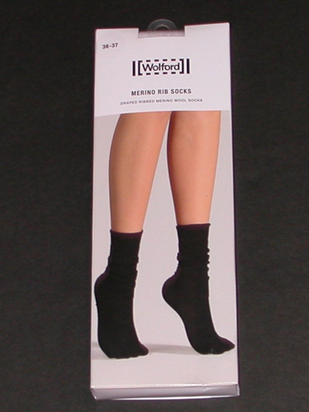 Wolford Merino Rib Socks Women's Size EU 36 - 37 NWT White US Size 5 - 6